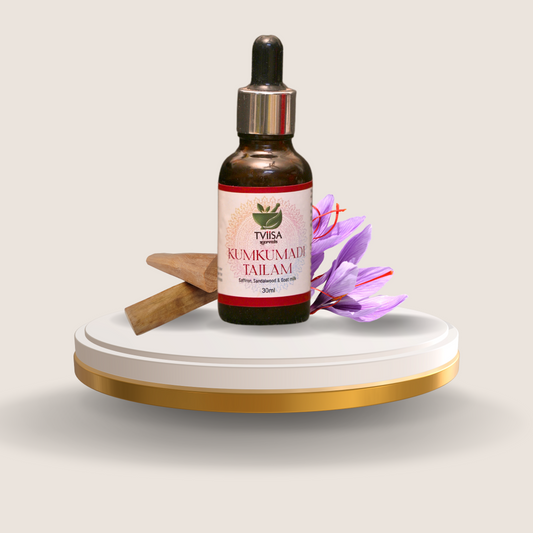 Kumkumadi Oil – The Ultimate Elixir for Radiant, Youthful Skin - 30ml - Tviisa Ayurveda