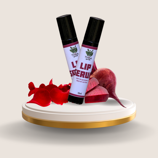 Lip Serum – Nourishing Care with Beetroot & Rose - 10ml - Tviisa Ayurveda